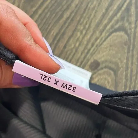 NWT Haggar Mens Dress Pants Straight Fit All Day Comfort Stretch Black Sz 32x32 - Picture 10 of 14